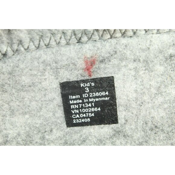 LL Bean Gray Wool Warm Replacement Boot Liner Inserts Size 3 - Picture 8 of 9